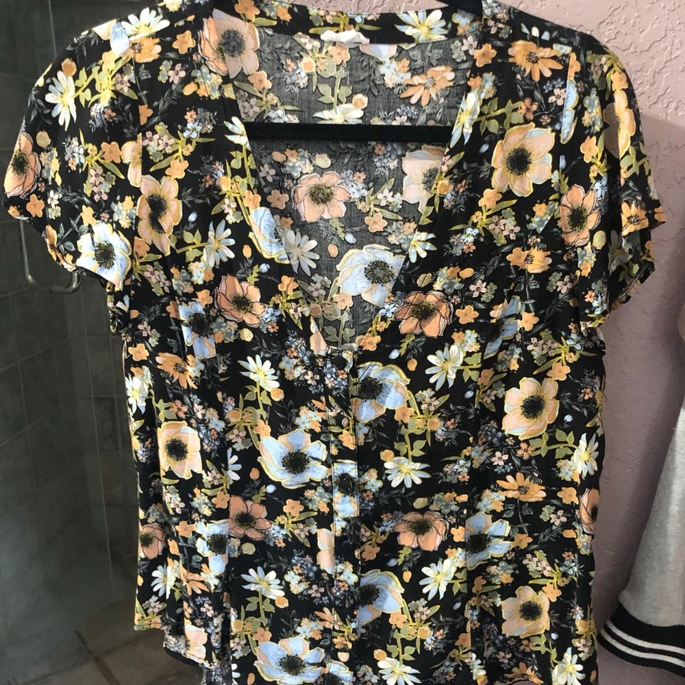 Buckle button up blouse